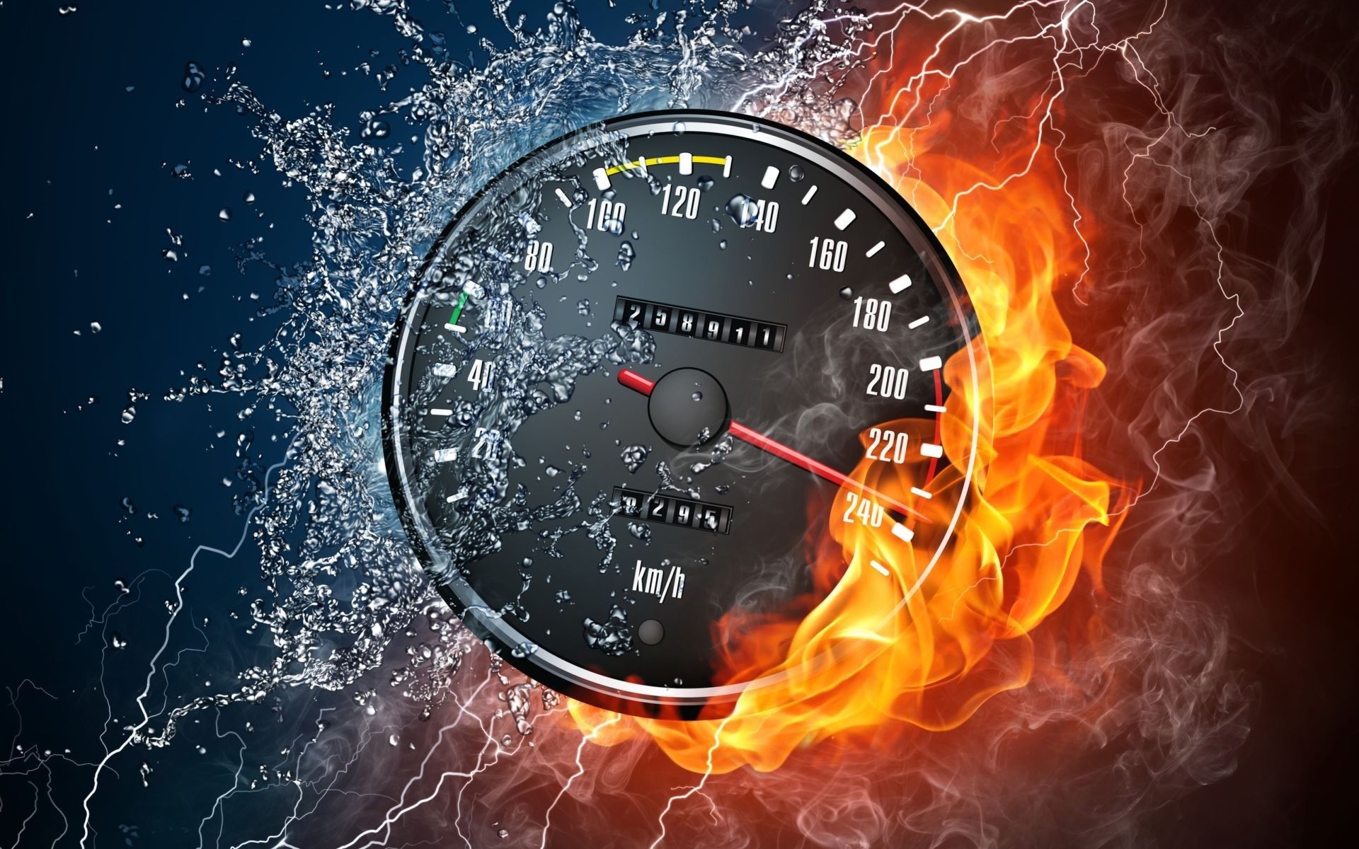 dashboard flame energy hot heat luminescence desktop technology danger abstract number