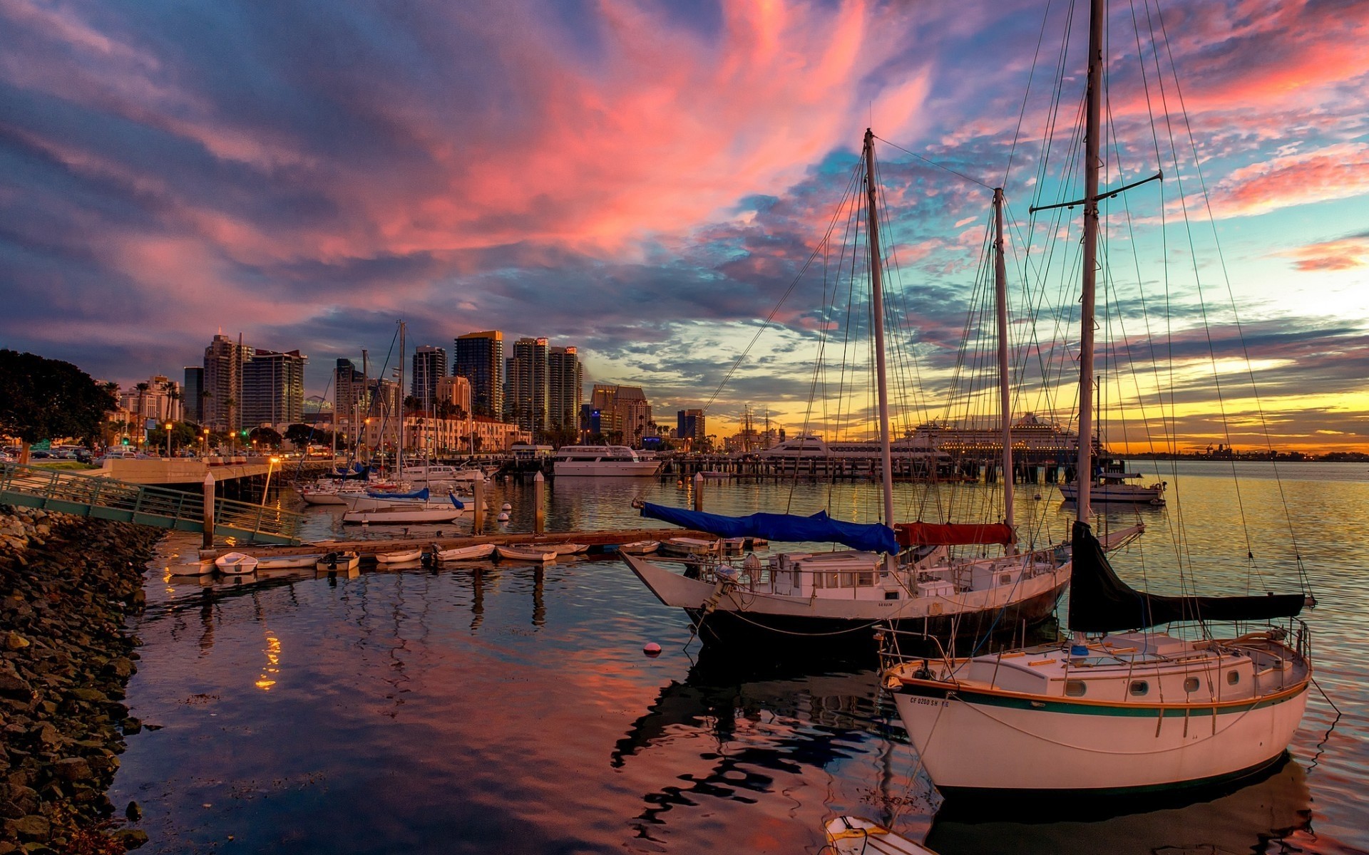 estados unidos agua mar viajes reflexión puesta del sol barco puerto embarcación ciudad muelle cielo océano velero amanecer marina mar barco yate río noche san diego muelle california barcos