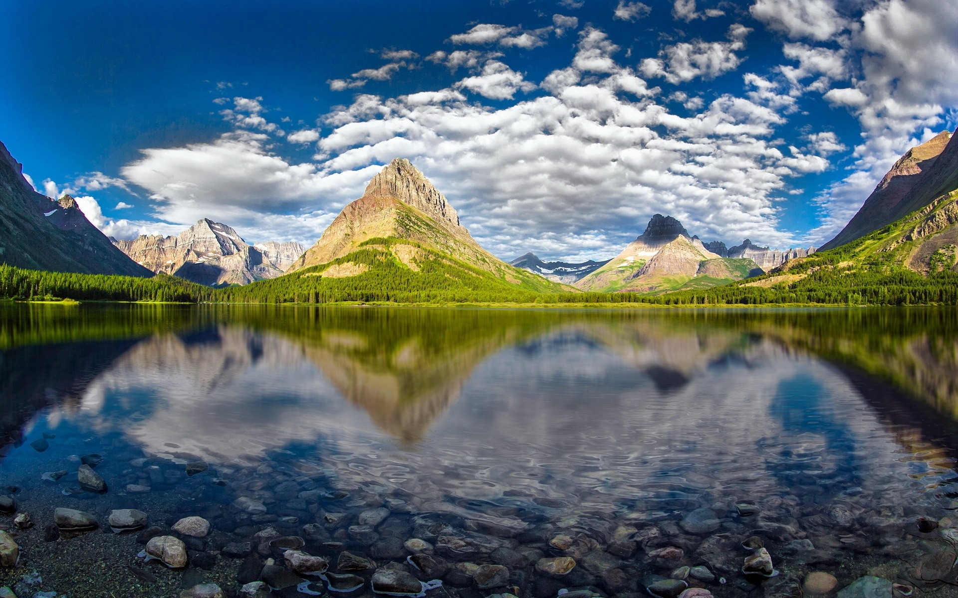 united states mountain lake landscape water reflection snow nature travel sky mountain peak scenic scenery cloud outdoors wood river dawn valley rock mount grinnell swiftcurrent lake mountains cool