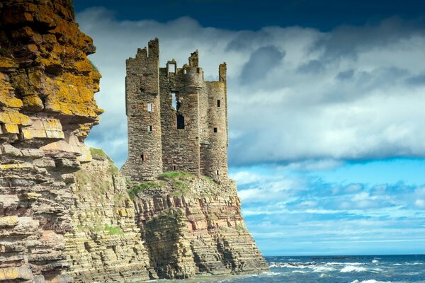 Gothic castle on the shore of Oken