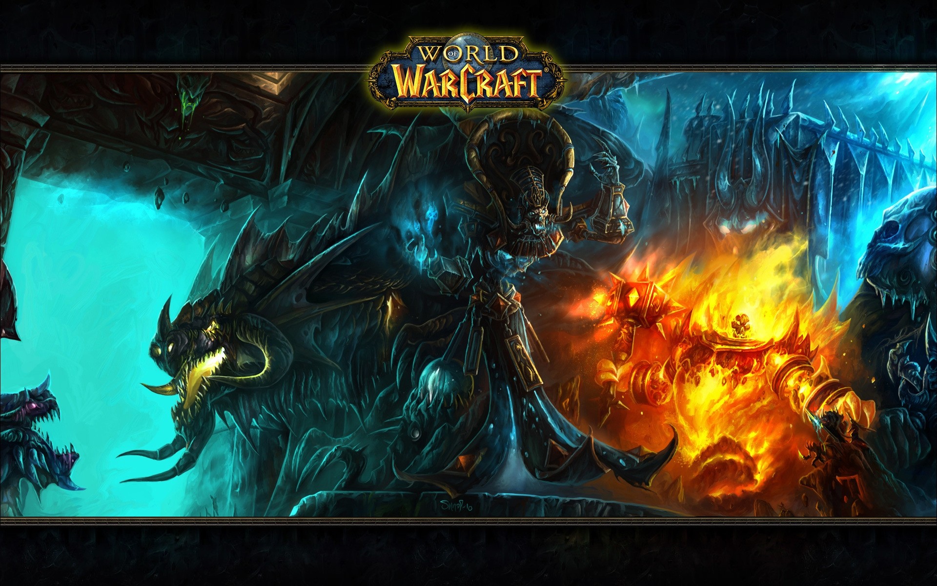 world of warcraft flame art fantasy role online battle