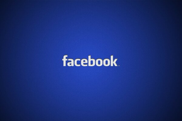 Facebook social network on a blue background