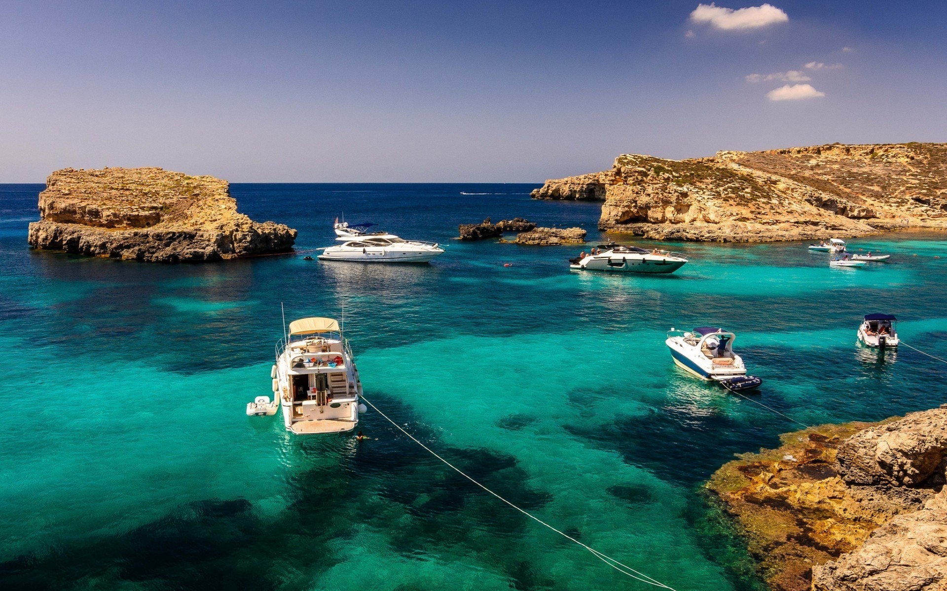 andere städte wasser meer reisen meer ozean strand insel landschaft urlaub bucht türkis tropisch rock sommer sand idylle tourismus malta landschaft boote