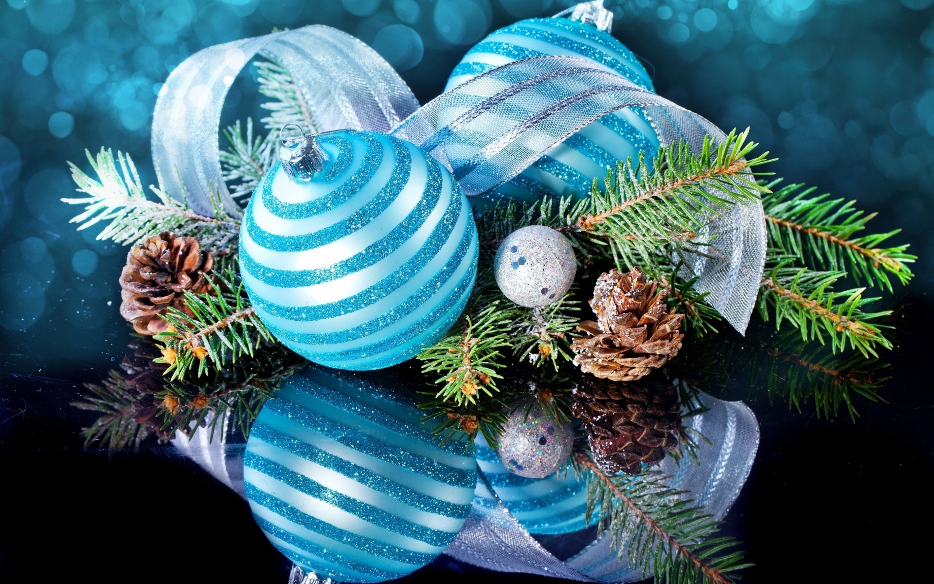 christmas decoration winter ball celebration tree fir sphere desktop shining pine color thread bright cone merry