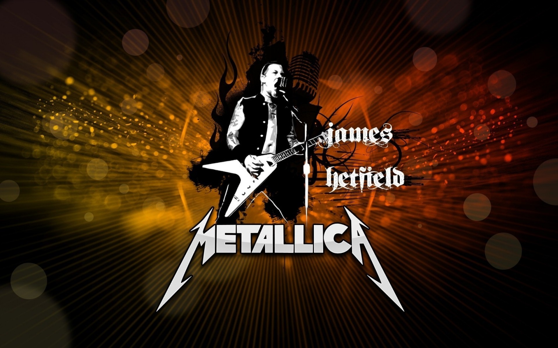 grupos de música vida noturna palco desempenho escuro música dança holofote dentro de casa retroiluminado metallica james hatfield