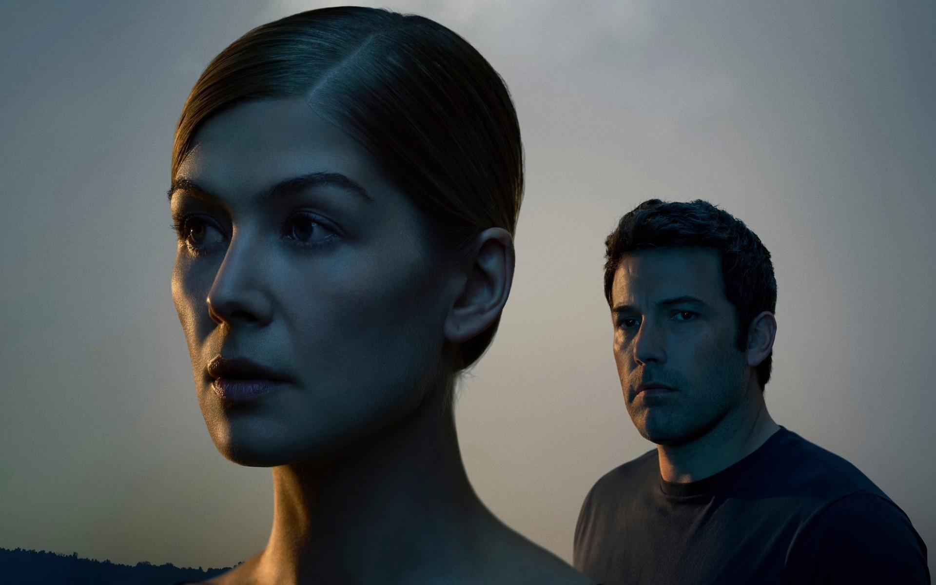 filmes homem retrato mulher vista lateral vestir expressão facial um dois adulto moda concurso perfil rosamund pike ben affleck