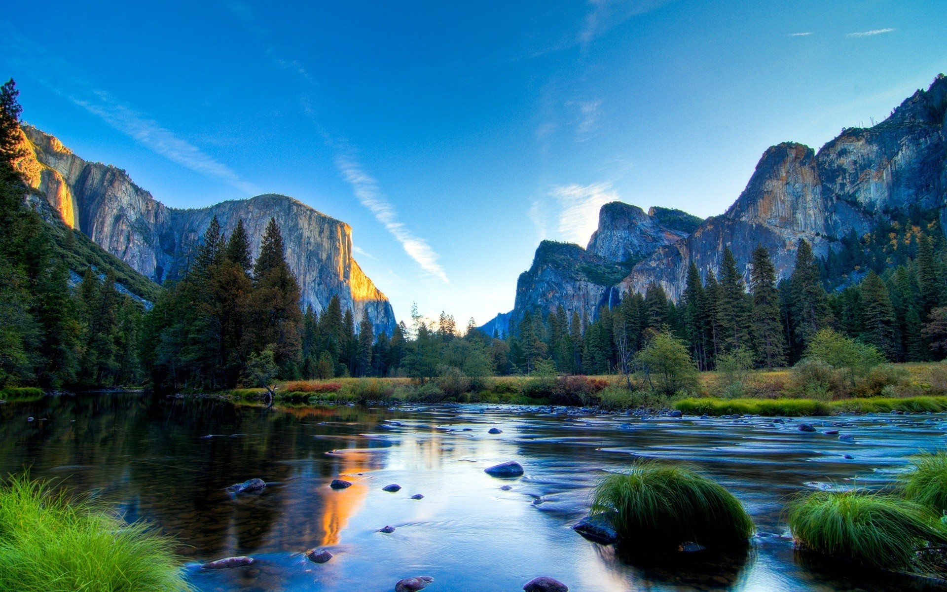 usa wasser reisen berge see landschaft natur im freien reflexion landschaftlich rock fluss himmel holz tal baum yosemite park berge