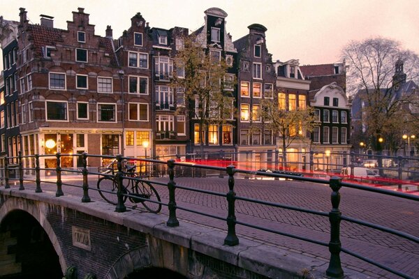 Prinsengracht and brouwersgracht canals Amsterdam netherla