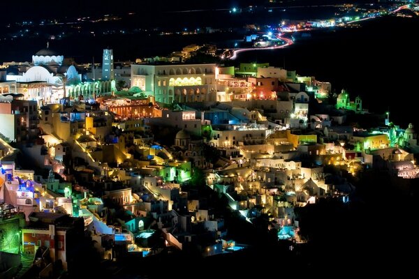 Lumières d une petite ville européenne