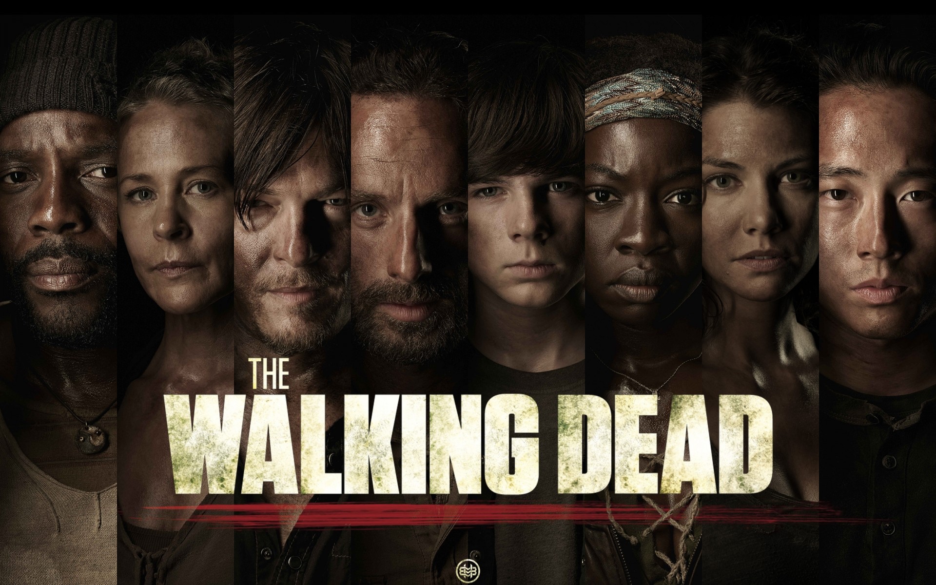 tv-serie porträt mann erwachsener musik band frau the walking dead rick carl daryl michon glenn maggie carol tyrise