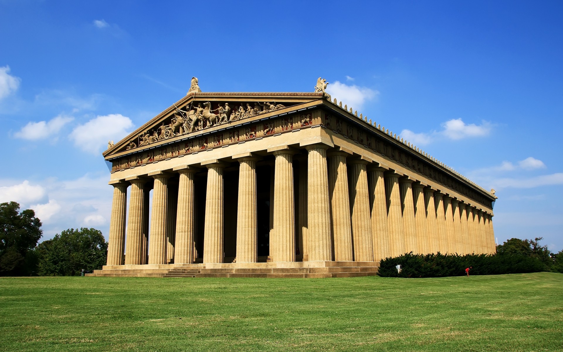 abd mimari seyahat gökyüzü sütunlar ev açık havada anıt müze parthenon