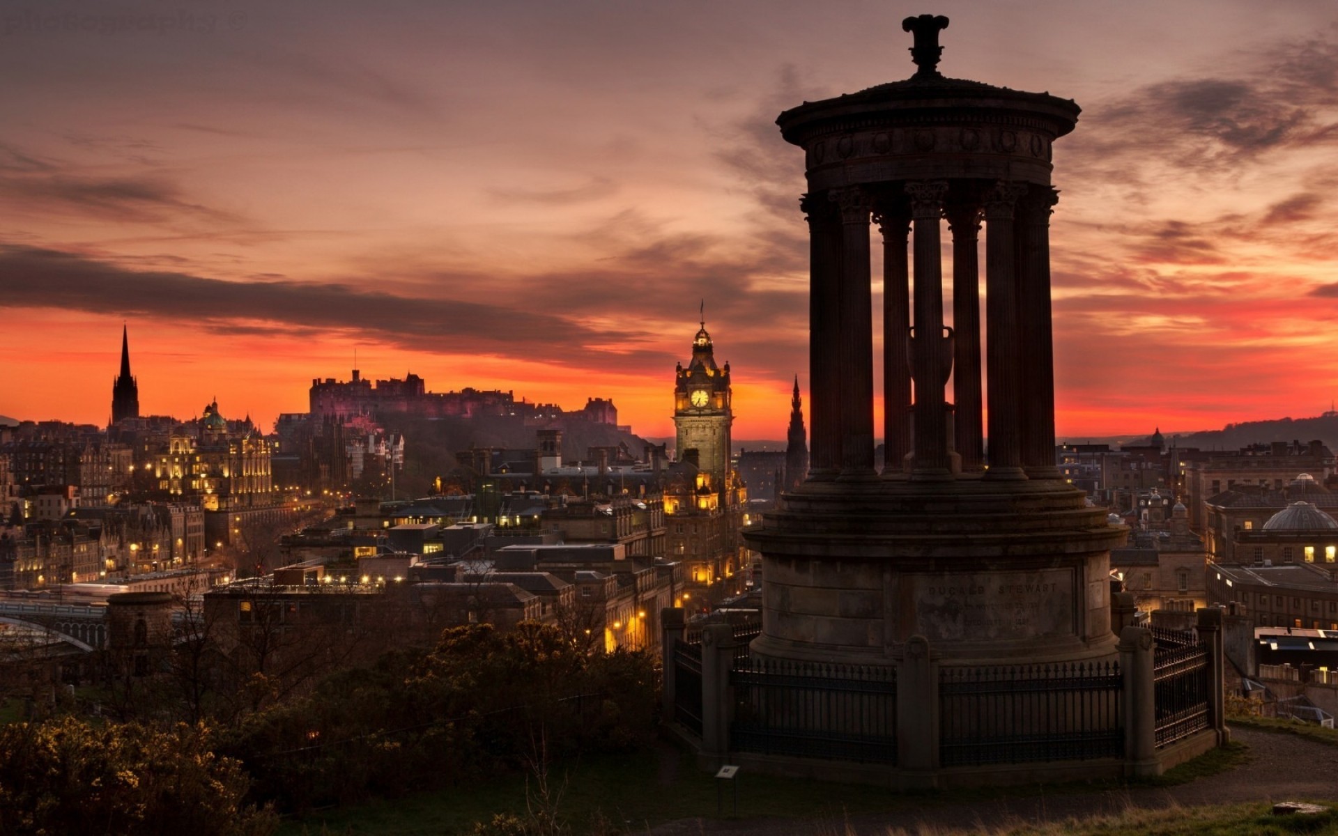 altre città architettura viaggi città tramonto crepuscolo torre all aperto sera cielo casa chiesa edimburgo scozia notte luce