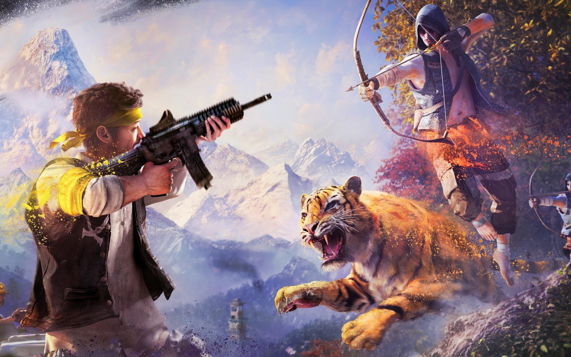 far cry armas força homem descanso perigo sozinho adulto longe de chorar 4 tigre