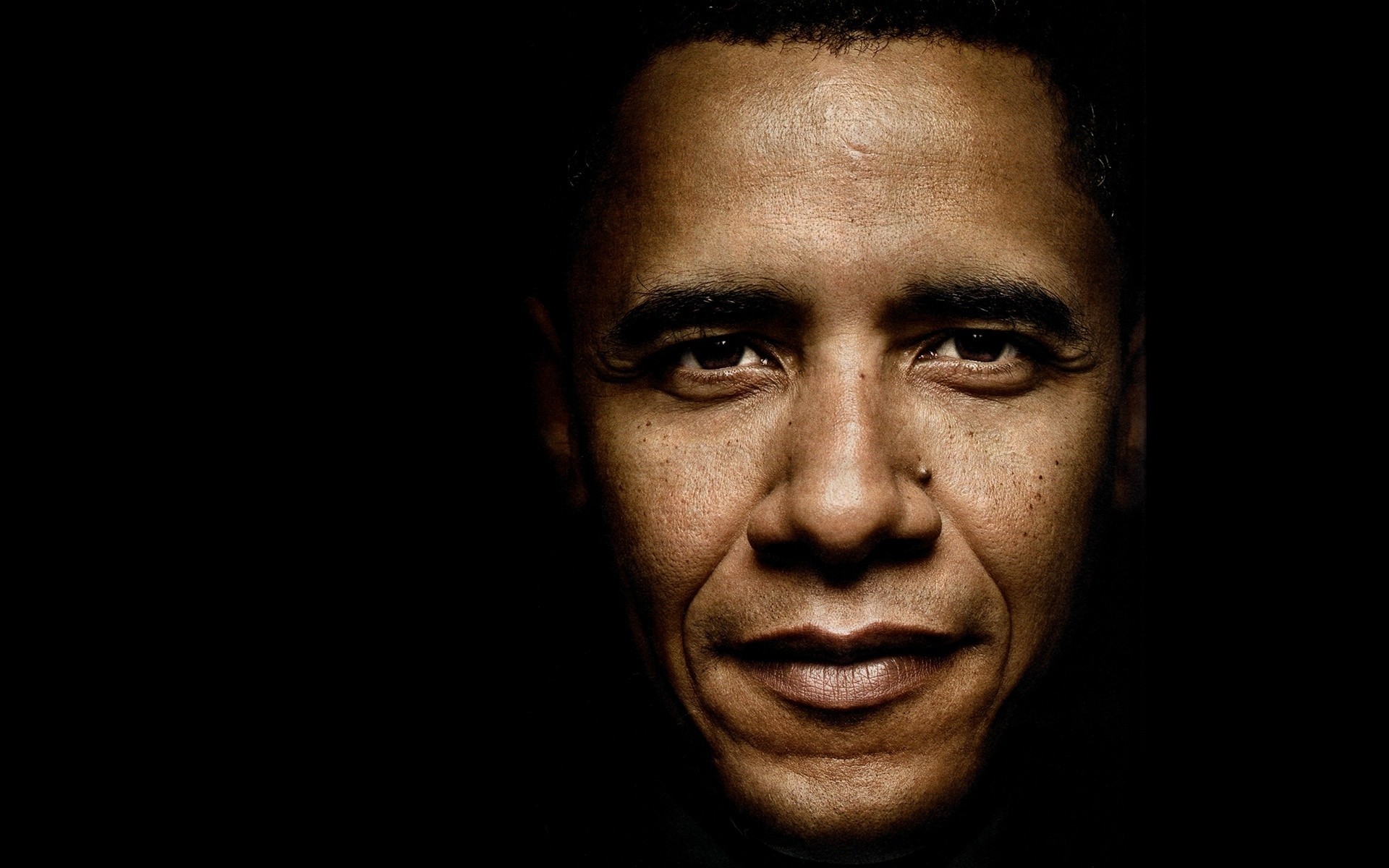 politique portrait seul adulte homme visage sombre barack obama