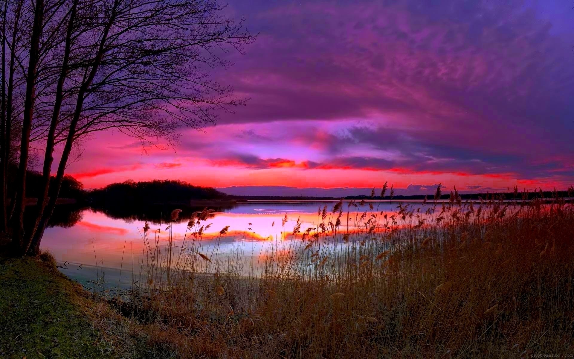 paysage coucher de soleil aube paysage eau lac soir crépuscule réflexion nature arbre automne à l extérieur ciel rivière