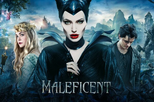 Poster del film Malificent con Angelina Jolie