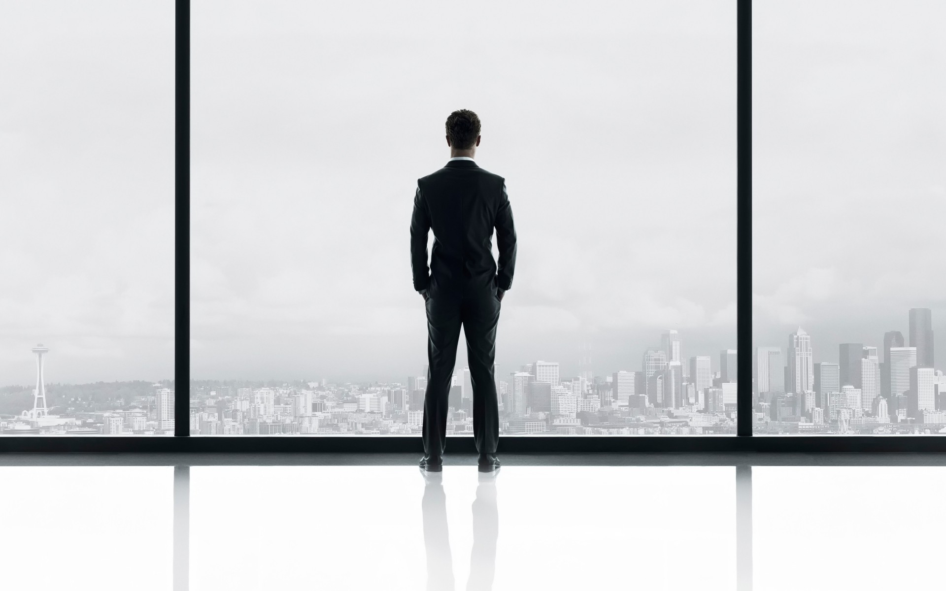 hommes affaires moderne silhouette homme ciel ville bureau cinquante nuances de gris jamie dornan christian grey