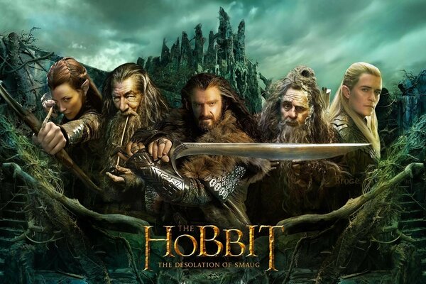 Poster for the Hobbit movie women and men