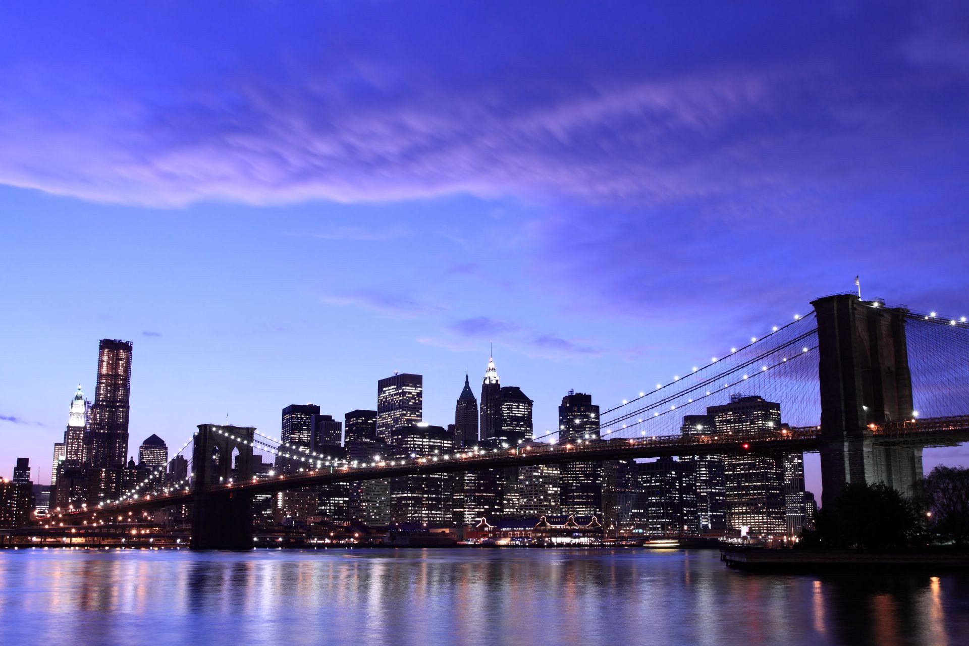 bridges city architecture skyline downtown cityscape skyscraper dusk travel building river water sky sunset evening urban bridge reflection office waterfront