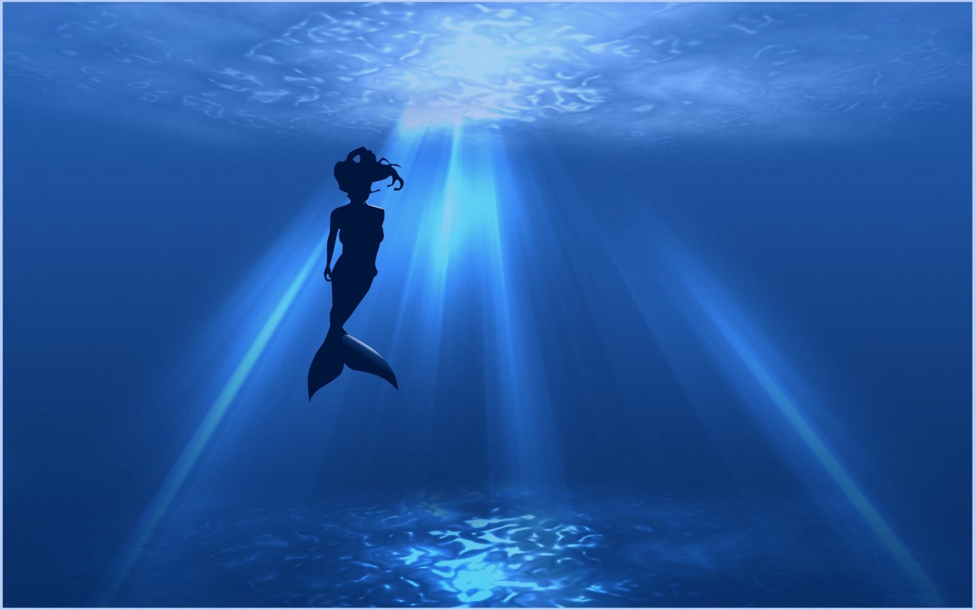 minimalism underwater water ocean outdoors sun motion mermaid