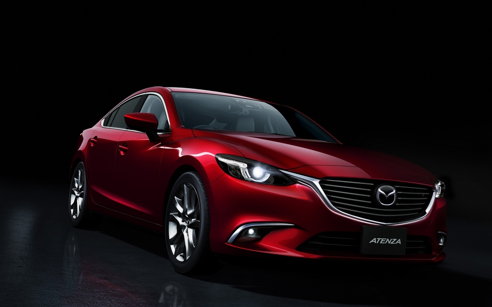 mazda auto auto automobil schwarz räder coupé limousine bürgersteig mittags transportsystem schnell asphalt antrieb motorhaube mazda atenza 2015