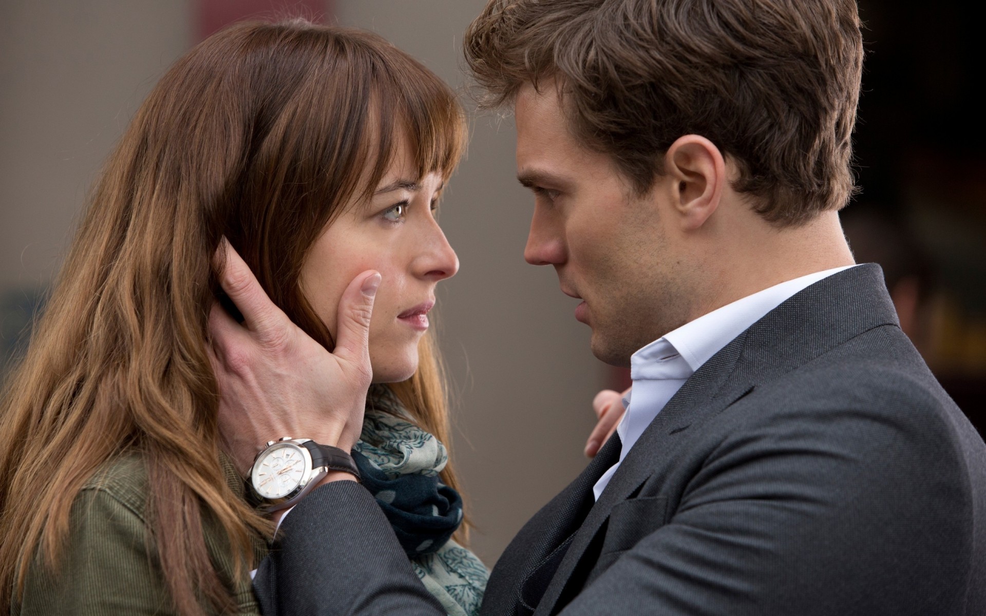 filmes homem mulher dois o negócio vestir retrato dakota johnson jamie dornan christian grey anastasia steele