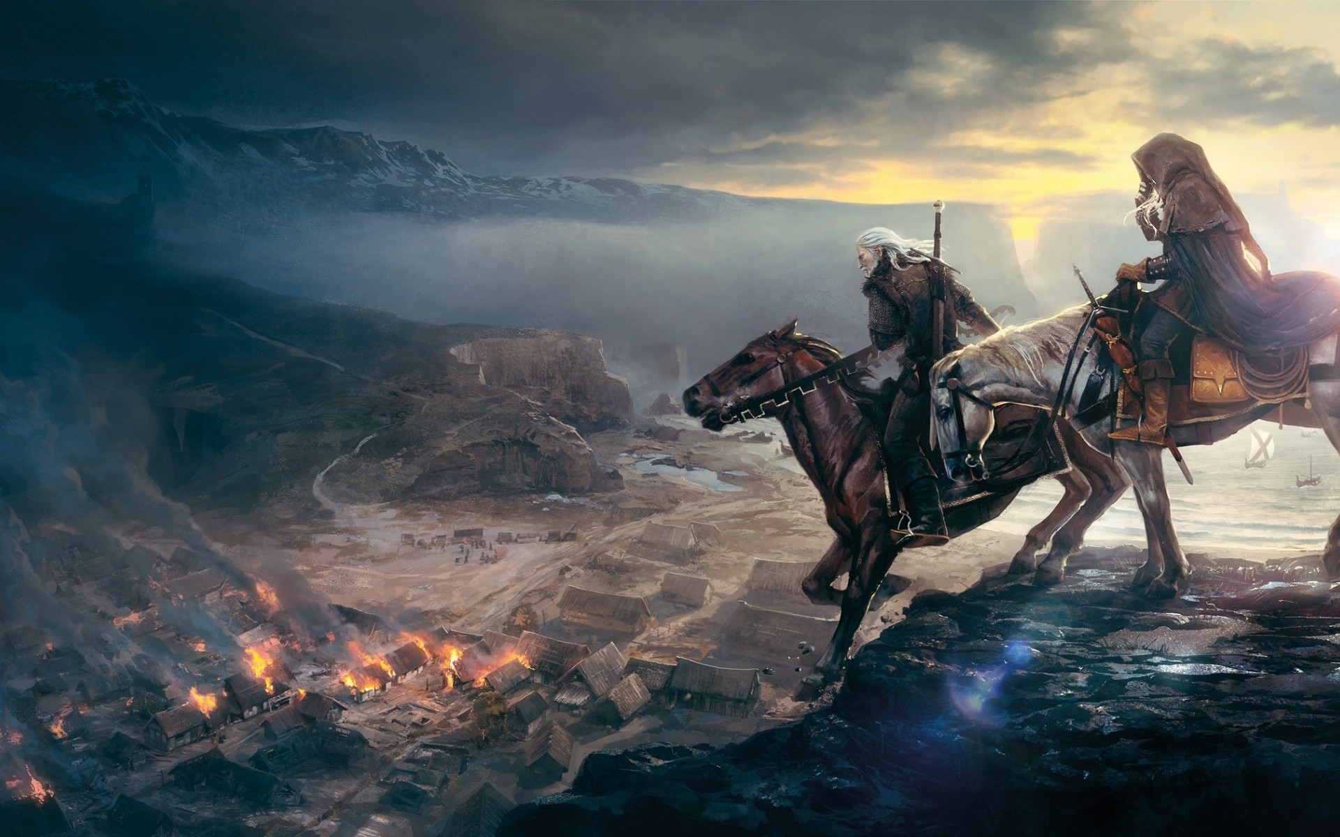 movies cavalry transportation system adult sitting vehicle mammal travel the witcher 3