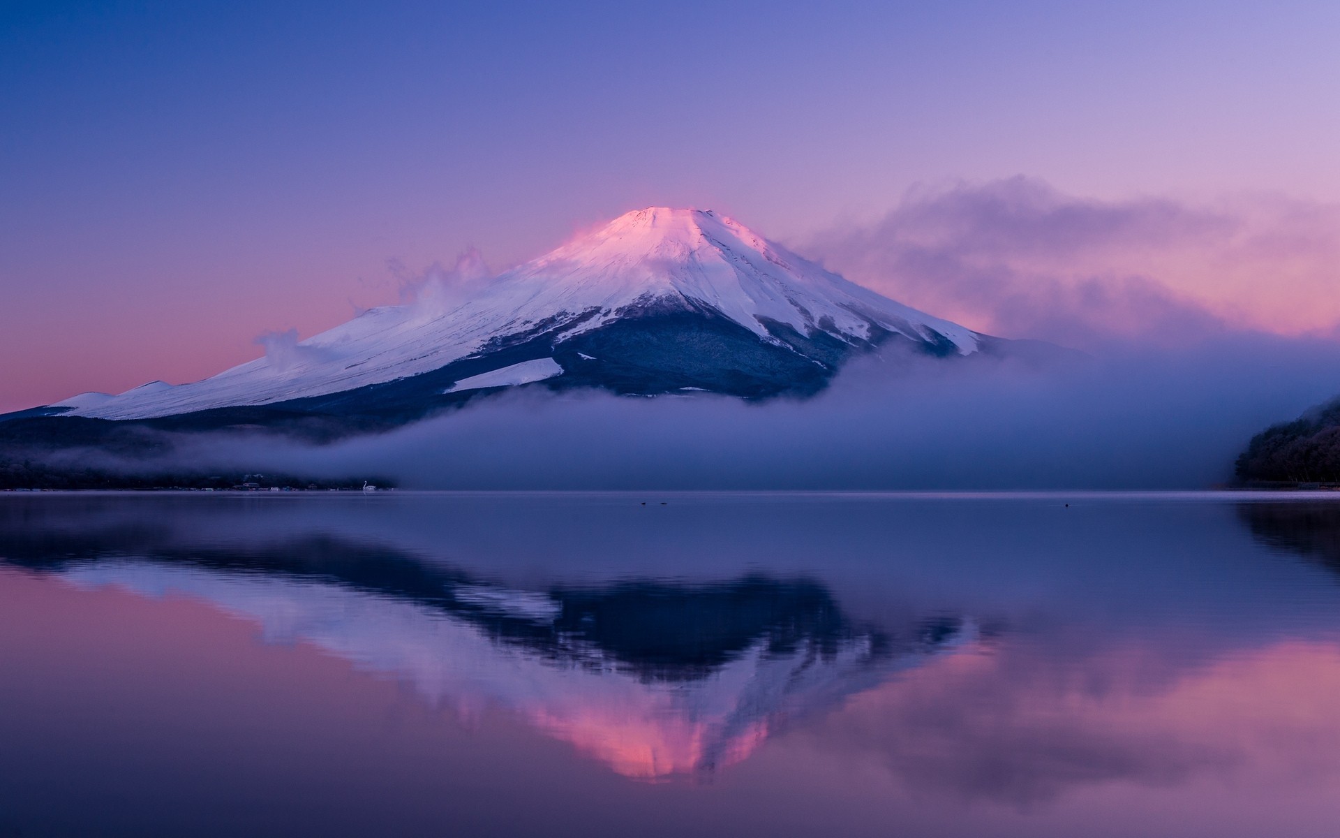 japón puesta de sol montañas paisaje cielo amanecer volcán viajes noche nieve crepúsculo agua al aire libre naturaleza niebla nube isla de honshu montaña lago