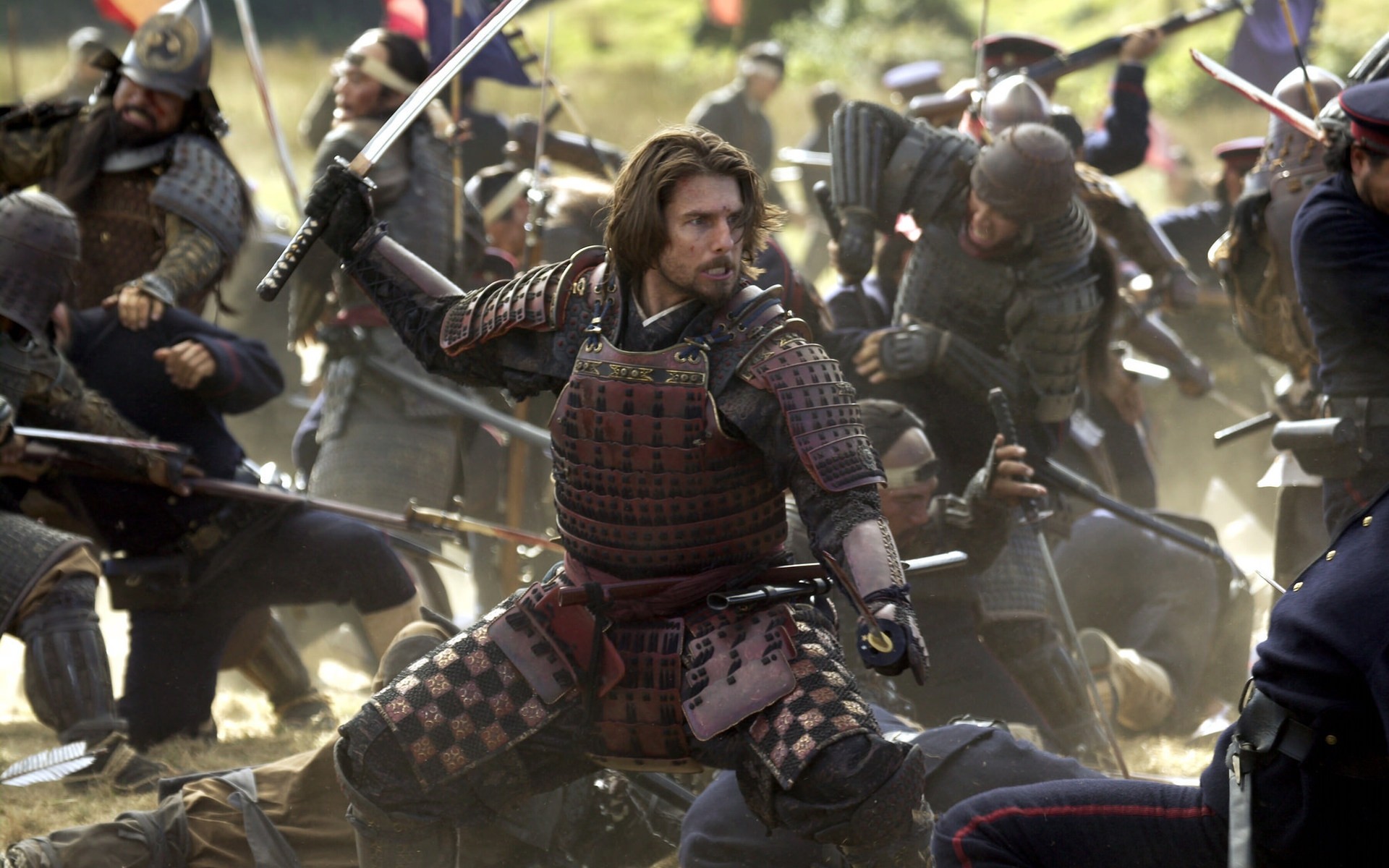 filmes armadura militar armas guerras batalha soldado combate exército muitos festival grupo capacete escudo homem uniforme cavaleiro guerreiro arma tom cruise o último samurai