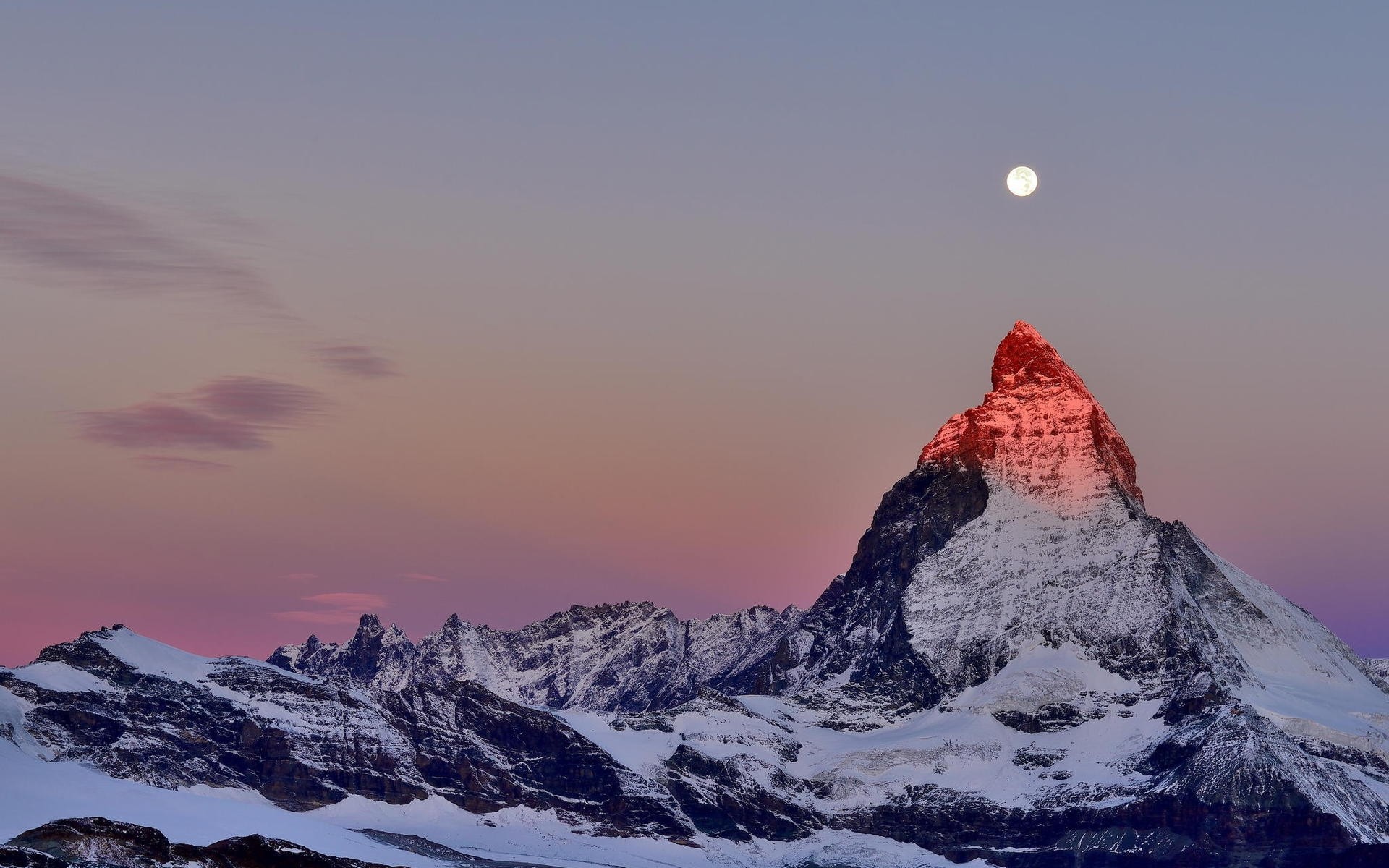 paysage neige montagnes hiver pic de montagne froid glace paysage voyage pinnacle scénique ciel haute glacier coucher de soleil grimper pic