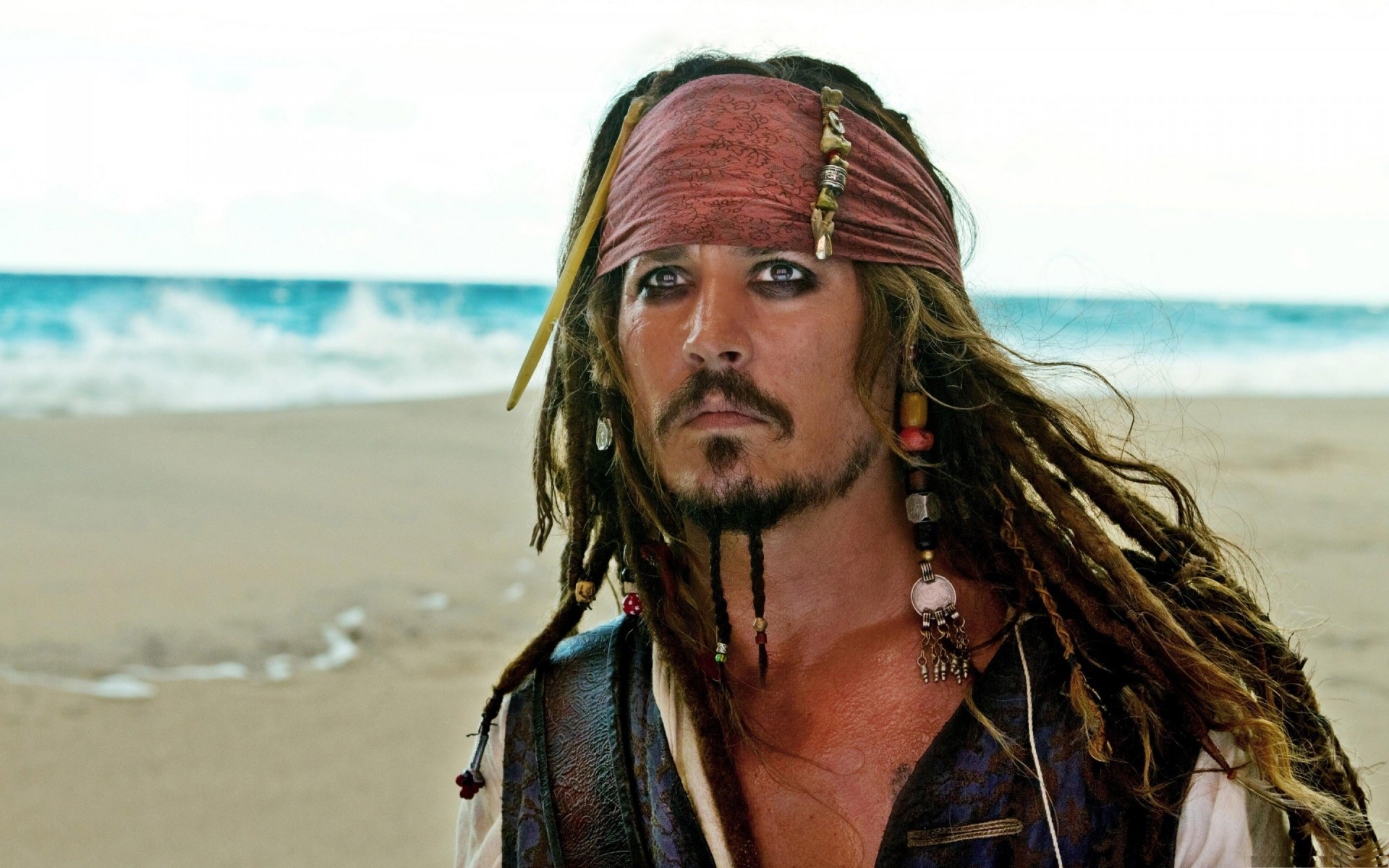 movies beach sea water sand ocean travel seashore vacation summer portrait woman sun nature girl jack sparrow pirates of the caribbean johnny depp