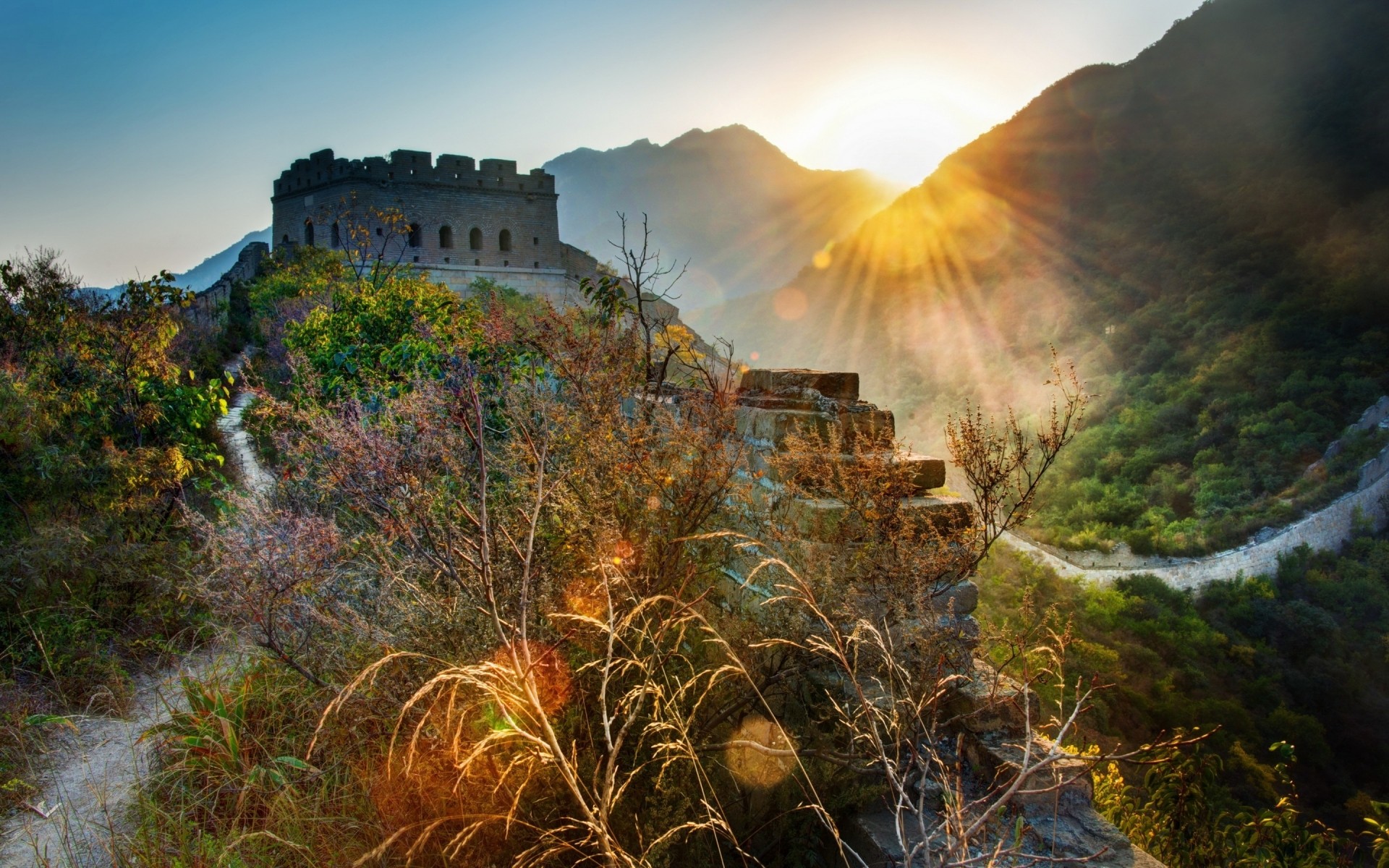 china paisagem pôr do sol viagens montanhas amanhecer noite céu ao ar livre árvore rocha natureza cênica crepúsculo outono grande muralha