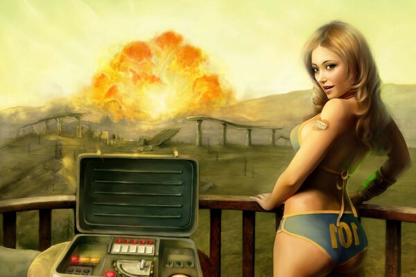 Fallout Art nukleare Explosion