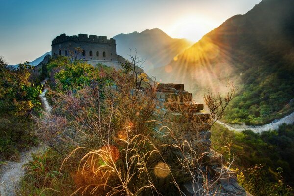 Paysage de la grande muraille de Chine