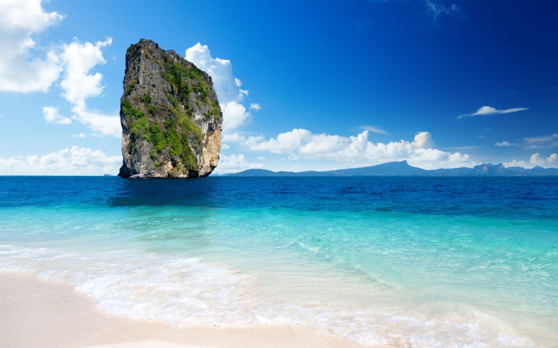 sommer wasser tropisch reisen sand strand meer insel türkis idylle ozean meer landschaft himmel brandung sonne natur entspannung urlaub