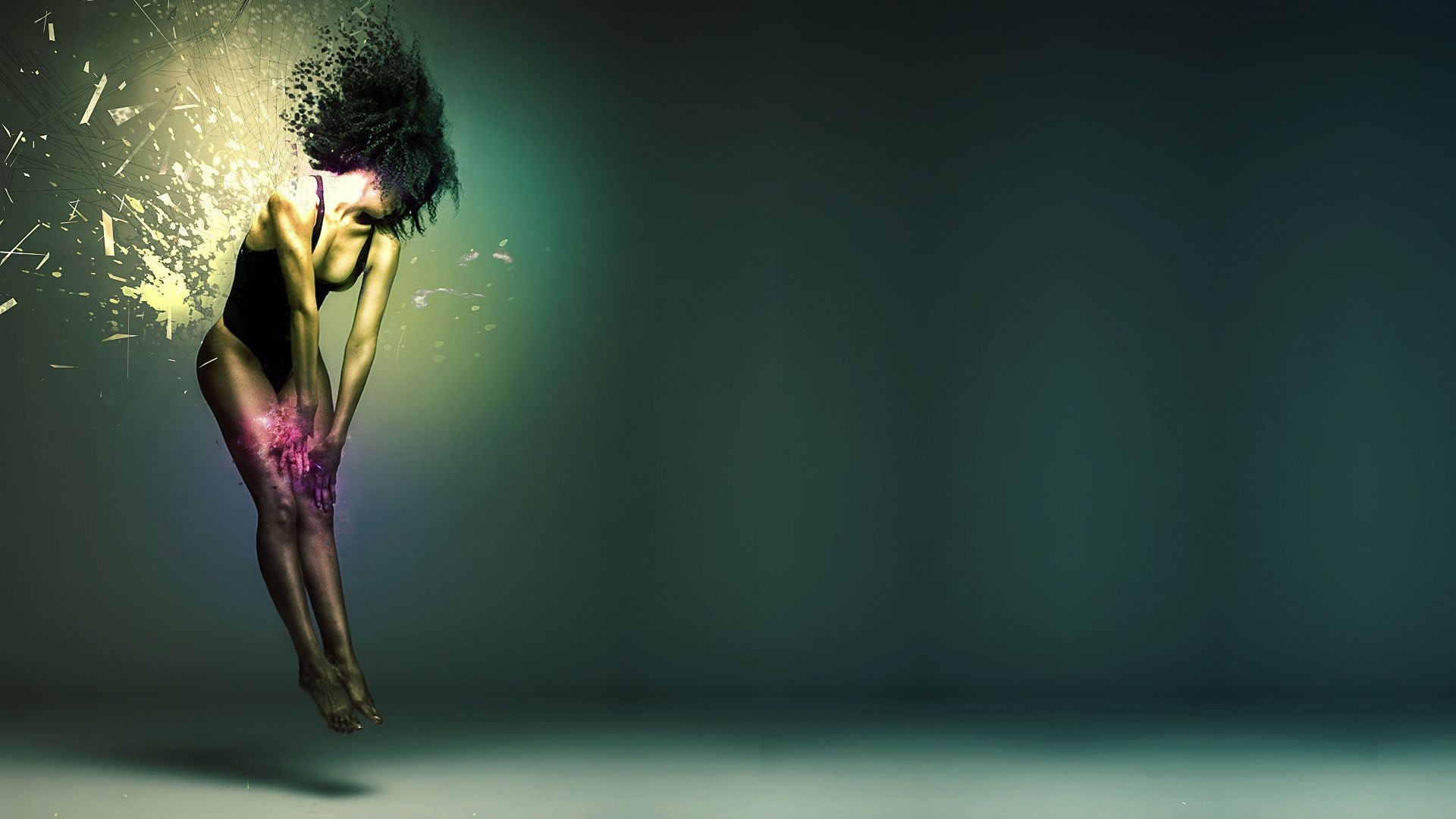 искусство аннотация размытость ню девушка женщина портрет темный цветок