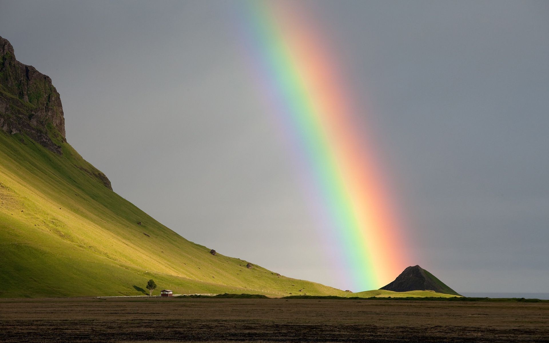 arco-íris paisagem pôr do sol céu tempestade chuva