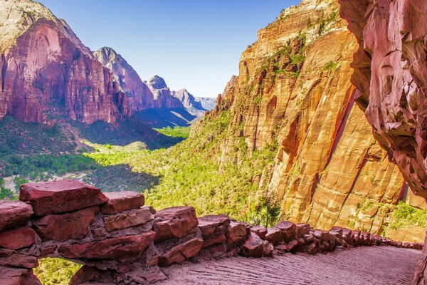 Natural landscape of the canyon in the USA