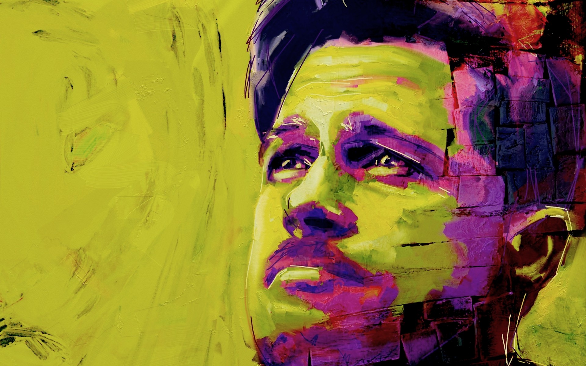 aktörler sanat resim sanatsal fırça giymek renk yetişkin maske portre grafiti brad pitt aktör