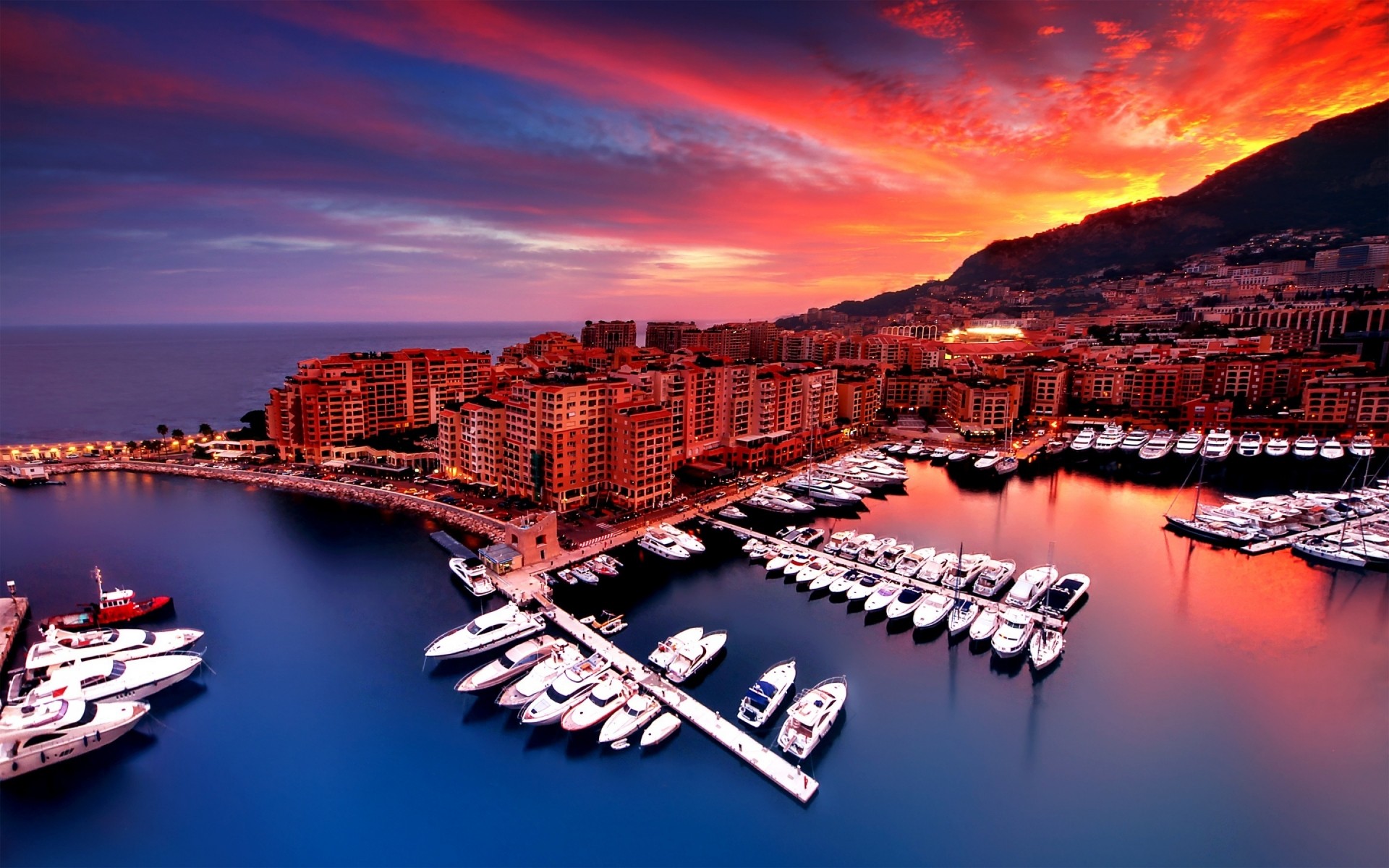 france eau voyage architecture ville crépuscule coucher de soleil ciel réflexion soir ville en plein air lever du soleil monaco port bateau