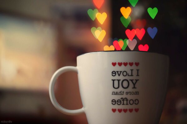 Taza con su bebida favorita