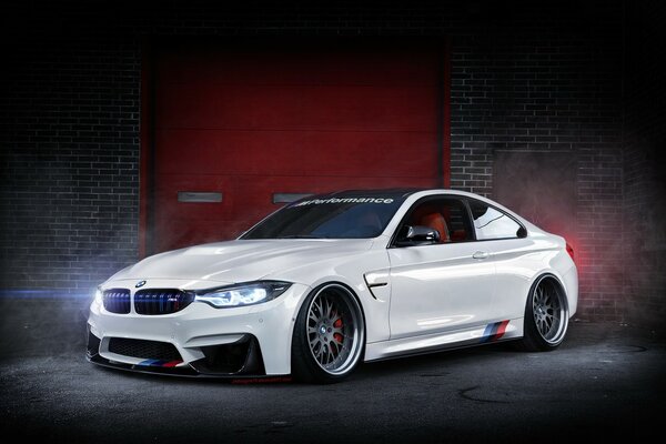 Powerful bmw white