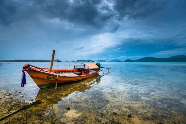 Boat on the ocean