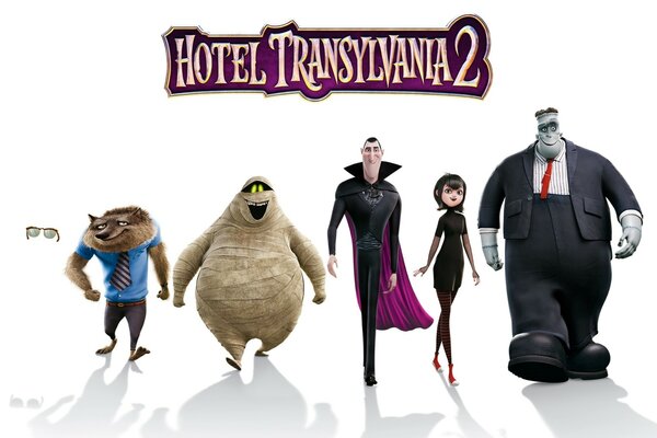 Personajes principales de la Caricatura hotel Transilvania 2