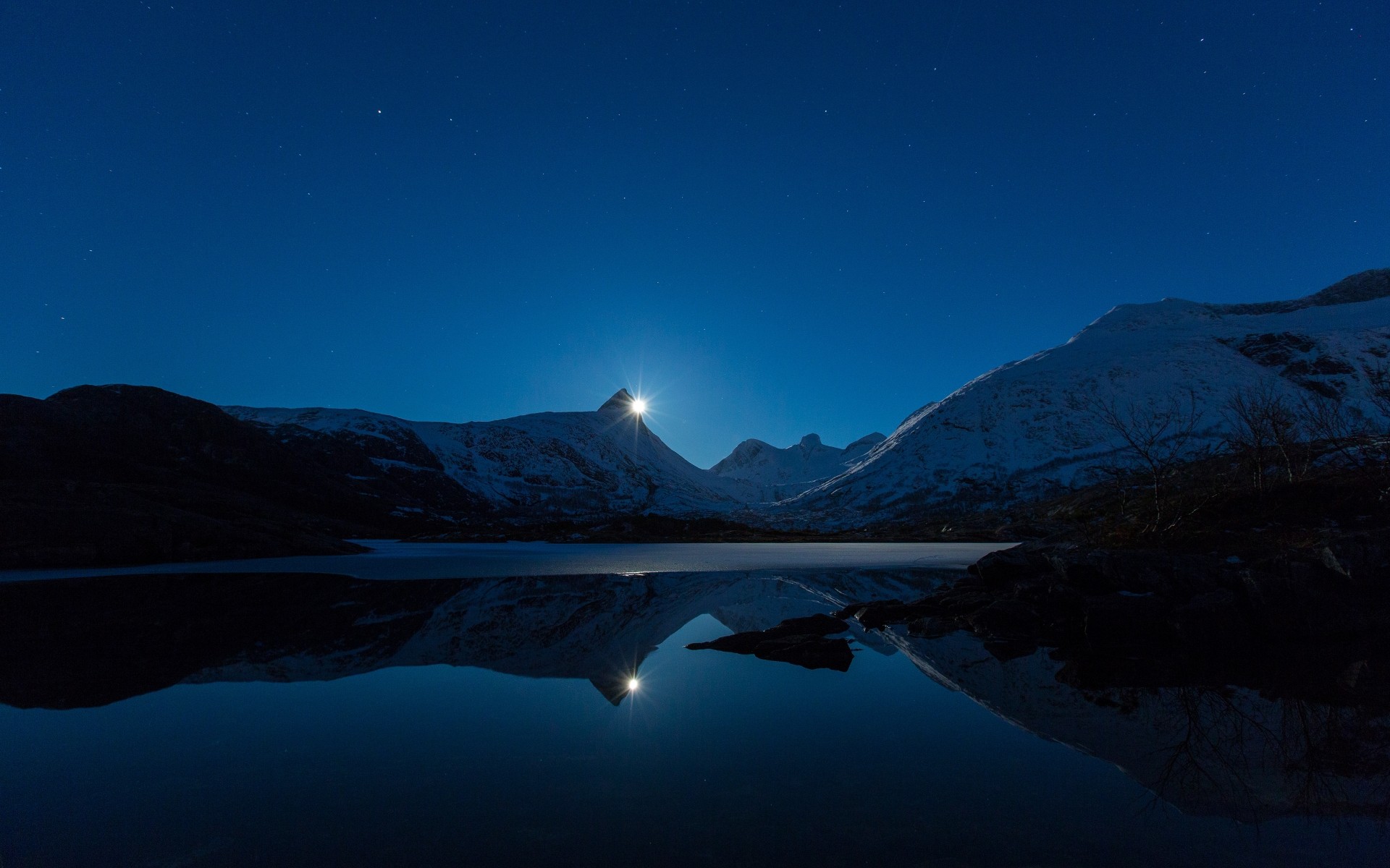 paesaggio neve viaggi montagna tramonto alba cielo all aperto sera luna acqua paesaggio natura inverno notte stelle lago