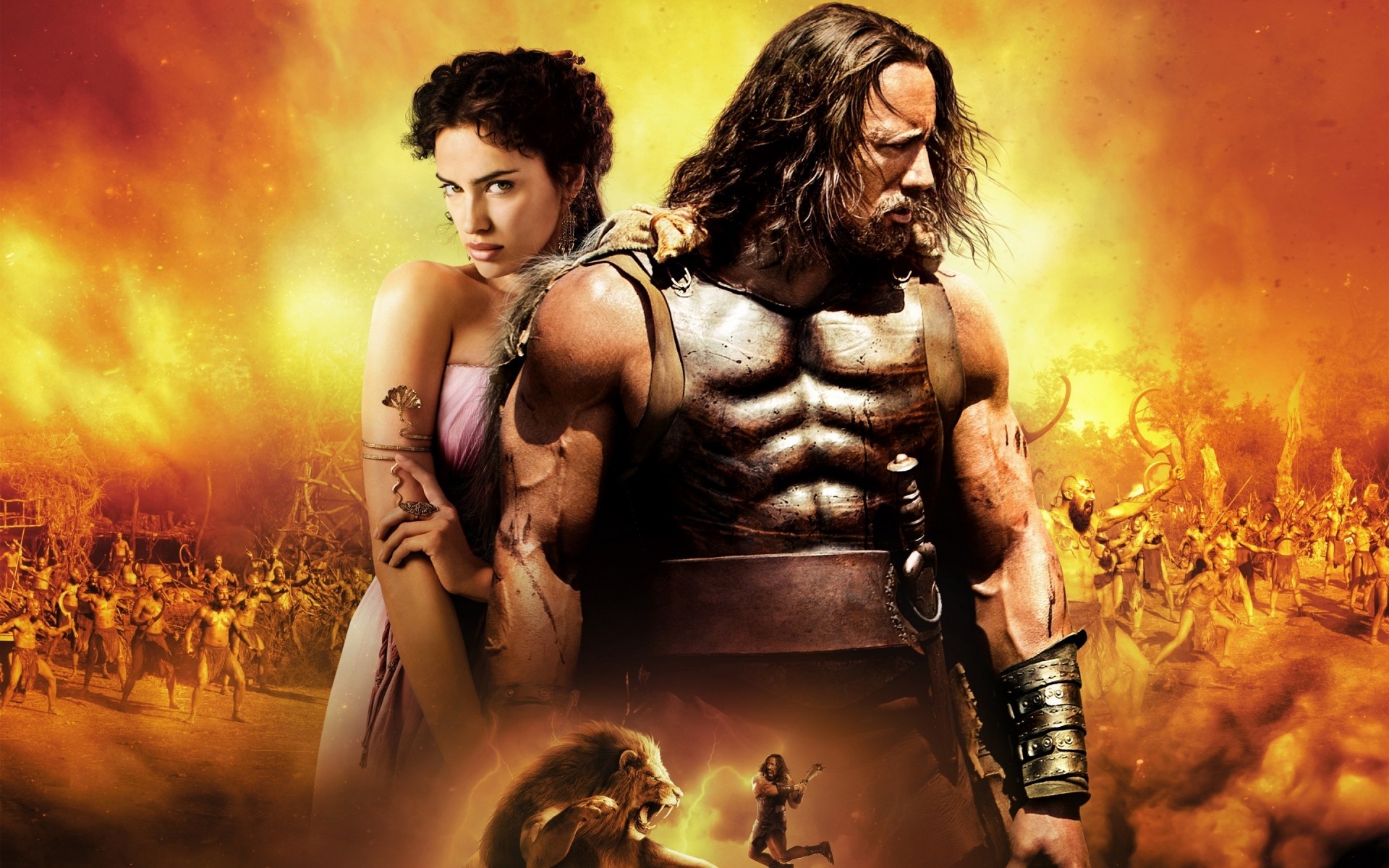 filmy kobieta muzyka dym dorosły portret mężczyzna dziewczyna zachód słońca nosić miłość hercules film 2014 irina shayk megara dwayne johnson