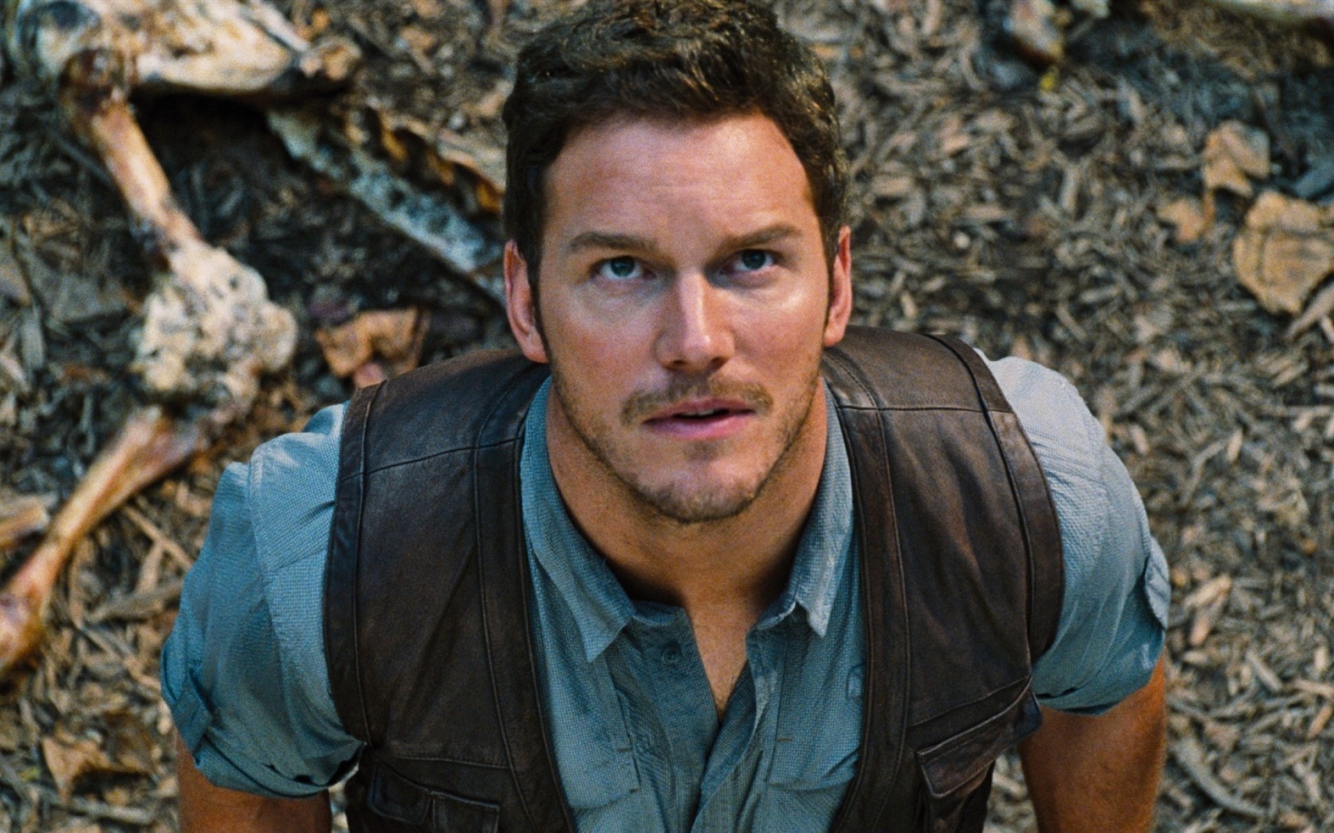 film uomo ritratto da solo adulto indossare chris pratt jurassic world attore film