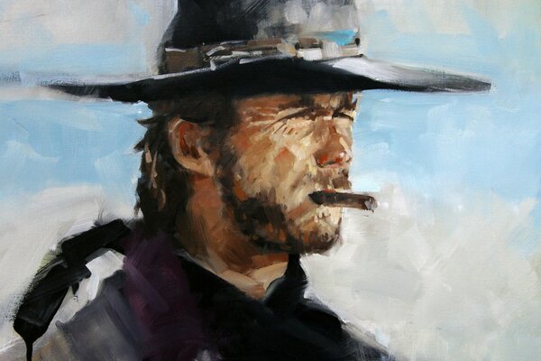 Dessiné par Clint Eastwood en image