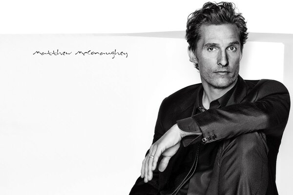 Matthew McConaughey poses for a magazine