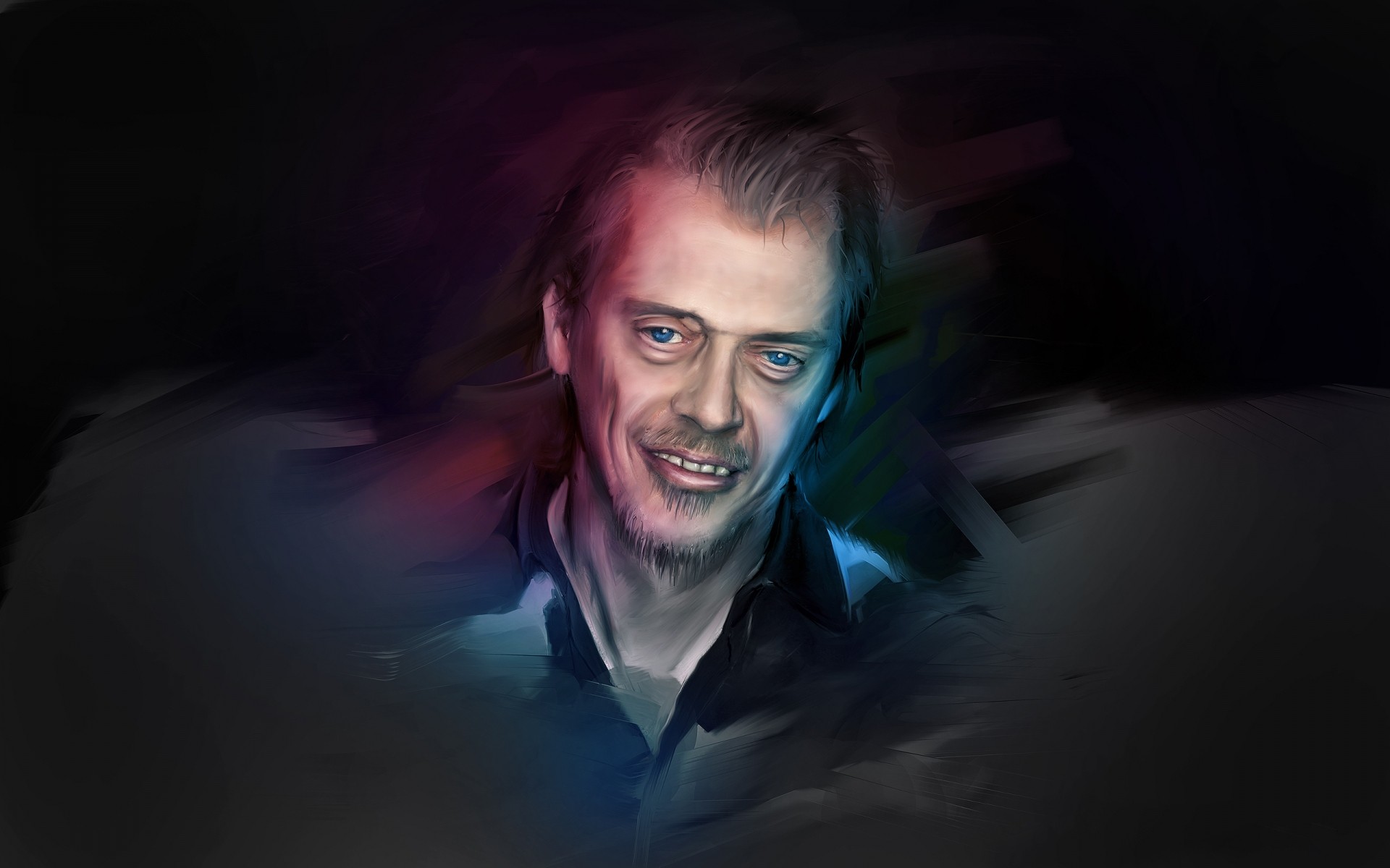 schauspieler porträt mann erwachsener allein licht dunkel musik steve buscemi grafik schauspieler